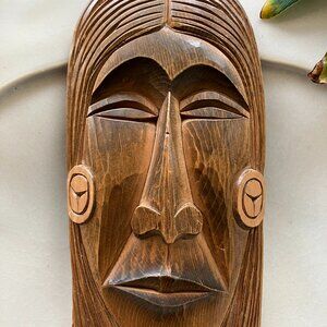 Beautiful Indigenous Carved Mask by Delmar Joseph